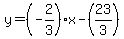 y=%28-2%2F3%29x-%2823%2F3%29
