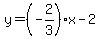 y=%28-2%2F3%29x-2