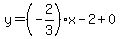 y=%28-2%2F3%29x-2%2B0