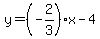 y=%28-2%2F3%29x-4