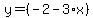 y=%28-2-3%2Ax%29