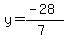 y=%28-28%29%2F%287%29