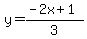 y=%28-2x%2B1%29%2F3