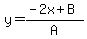 y=%28-2x%2BB%29%2FA