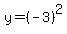 y=%28-3%29%5E2
