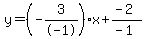 y=%28-3%2F-1%29x%2B%28-2%29%2F%28-1%29
