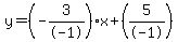 y=%28-3%2F-1%29x%2B%285%2F-1%29
