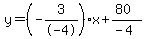 y=%28-3%2F-4%29x%2B%2880%29%2F%28-4%29