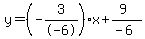 y=%28-3%2F-6%29x%2B%289%29%2F%28-6%29