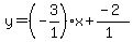 y=%28-3%2F1%29x%2B%28-2%29%2F%281%29