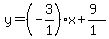 y=%28-3%2F1%29x%2B%289%29%2F%281%29