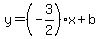 y=%28-3%2F2%29x%2Bb