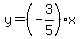 y=%28-3%2F5%29x