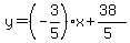 y=%28-3%2F5%29x%2B%2838%29%2F%285%29