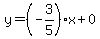 y=%28-3%2F5%29x%2B0