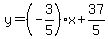 y=%28-3%2F5%29x%2B37%2F5