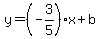 y=%28-3%2F5%29x%2Bb