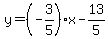 y=%28-3%2F5%29x-13%2F5