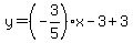 y=%28-3%2F5%29x-3%2B3