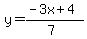 y=%28-3x%2B4%29%2F%287%29