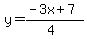 y=%28-3x%2B7%29%2F%284%29
