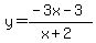 y=%28-3x-3%29%2F%28x%2B2%29