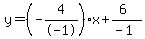 y=%28-4%2F-1%29x%2B%286%29%2F%28-1%29