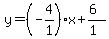 y=%28-4%2F1%29x%2B%286%29%2F%281%29
