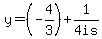 y=%28-4%2F3%29%2B1%2F4+is+%7B%7B%7B-3%2F4