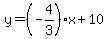y=%28-4%2F3%29x%2B10