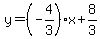 y=%28-4%2F3%29x%2B8%2F3