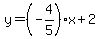 y=%28-4%2F5%29%2Ax%2B2
