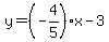 y=%28-4%2F5%29x-3