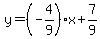 y=%28-4%2F9%29x%2B7%2F9