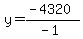 y=%28-4320%29%2F%28-1%29