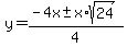 y=%28-4x%2B-+x%2Asqrt%2824%29%29%2F4