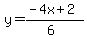 y=%28-4x%2B2%29%2F%286%29