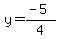 y=%28-5%29%2F4