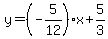 y=%28-5%2F12%29x%2B5%2F3