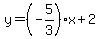 y=%28-5%2F3%29x%2B2