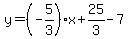 y=%28-5%2F3%29x%2B25%2F3-7