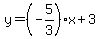 y=%28-5%2F3%29x%2B3