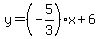 y=%28-5%2F3%29x%2B6