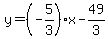 y=%28-5%2F3%29x-49%2F3