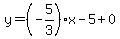 y=%28-5%2F3%29x-5%2B0