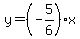 y=%28-5%2F6%29x