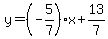 y=%28-5%2F7%29x%2B13%2F7