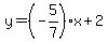 y=%28-5%2F7%29x%2B2