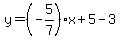 y=%28-5%2F7%29x%2B5-3