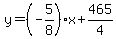 y=%28-5%2F8%29x%2B465%2F4